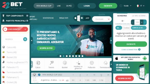 22bet index