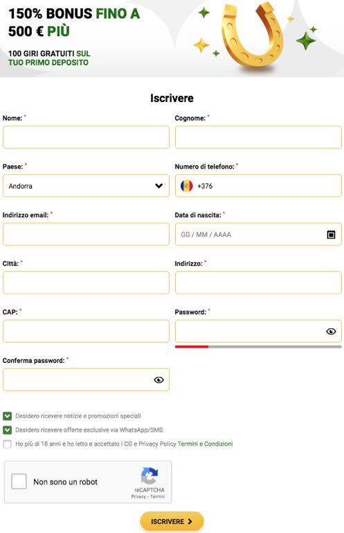 machance casino account