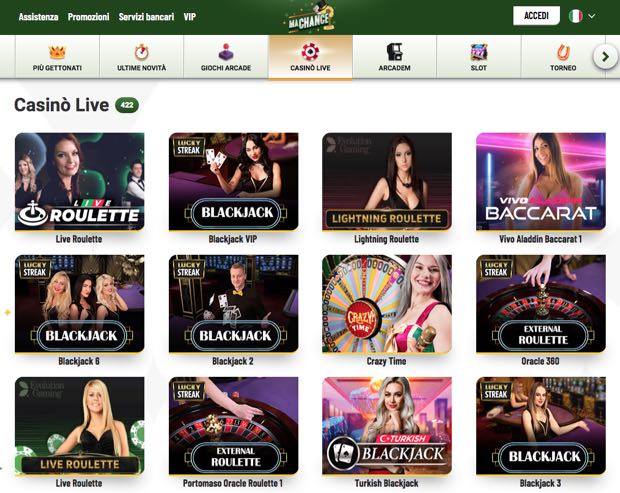 machance casino live