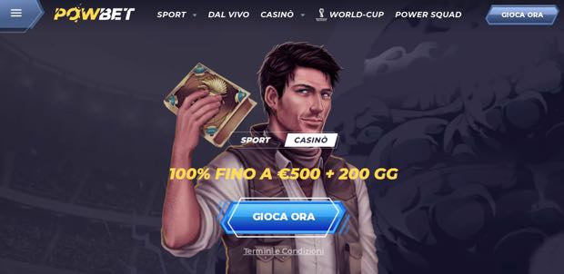 powbet casino bonus