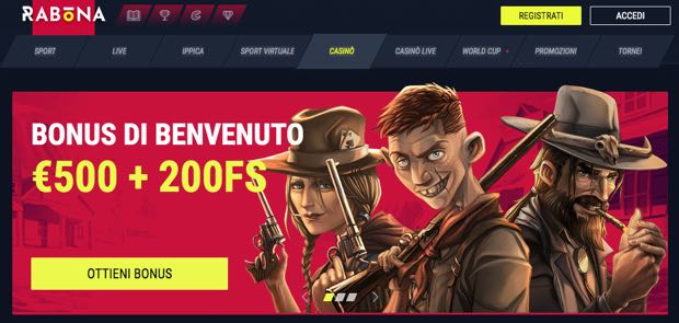 rabona casino bonus di
benvenuto