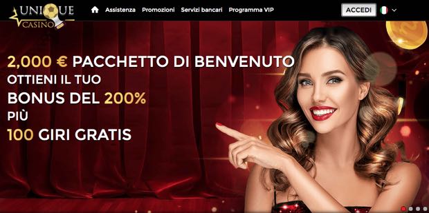 unique casino bonus