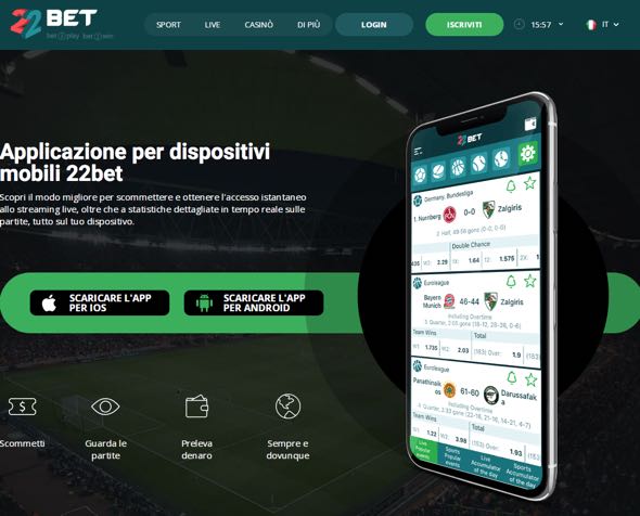22bet mobile app
