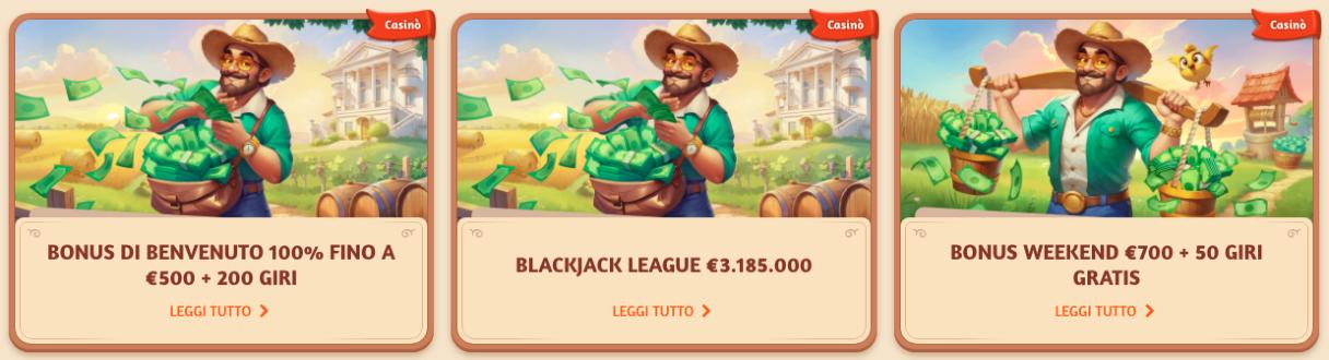 Bonus di benvenuto